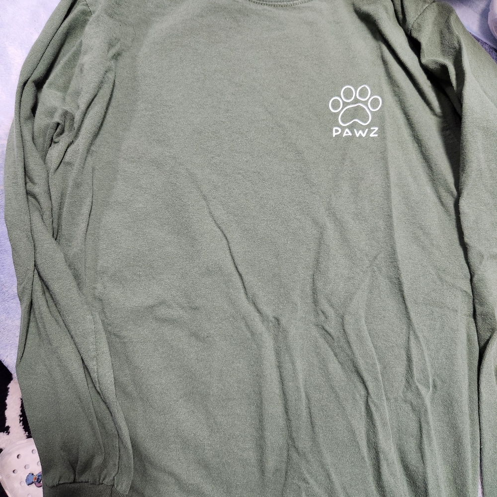 Pawz Green Long Sleeve Shirt